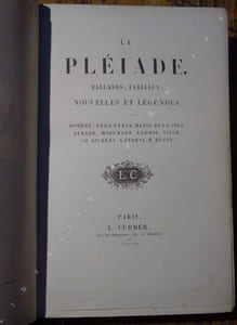 La Pléiade. Ballades, Fabliaux, Nouvelles et légendes