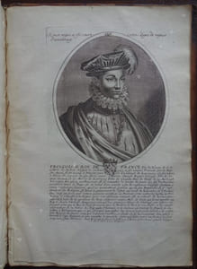 Portraits des Rois de France. Avec un sommaire discours contenant Les principales actions de leur Regne, Leurs naissances, Mariages, Decez et autres Remarques Curieuses. Depuis Pharamond Iusques au Roy Louis XIIII