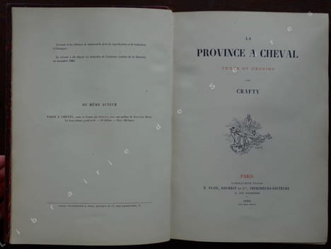La province à cheval. Texte et dessins de Crafty. CRAFTY (pseud. de Victor GERUSEZ)