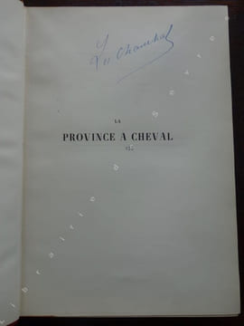 La province à cheval. Texte et dessins de Crafty. CRAFTY (pseud. de Victor GERUSEZ)