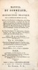 Manuel du sommelier, ou instruction pratique sur la manière de soigner les vins. JULLIEN (André)