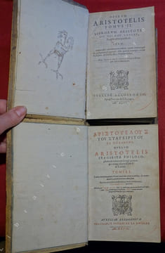 Operum Aristotelis stagiritae Philosophorum omnium longè principis nova editio, Gracè & Latinè (Titre écrit également en caractères grecs) Tomus I. ...