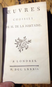 Oeuvres choisies (...). Eloge de La Fontaine (...) par M. de Chamfort. LA FONTAINE (Jean de), CHAMFORT (Nicolas)