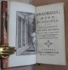 Anacr&eacute;on, Bion et Moschus, suivis de la veill&eacute;e des f&ecirc;tes de V&eacute;nus, d'un choix de pi&egrave;ces de diff&eacute;rents auteurs. ANACR&Eacute;ON