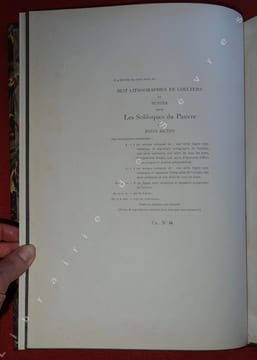 Suite de lithographies en couleurs de Sunyer pour les Soliloques du Pauvre de Jehan Rictus. SUNYER (Joaquim), RICTUS (Jehan)