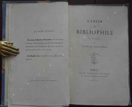 L'enfer du bibliophile vu et décrit par Charles Asselineau. ASSELINEAU (Charles)
