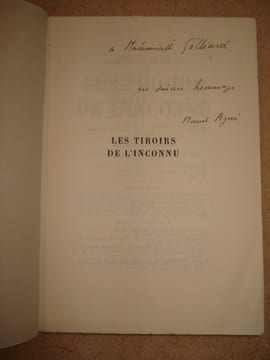 Les tiroirs de l'inconnu. AYME (Marcel)