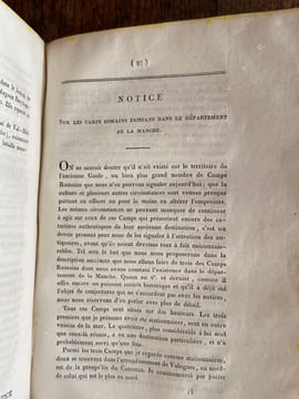 Archives annuelles de la Normandie, historiques, monumentales littéraires et statistiques. DU BOIS (Louis)