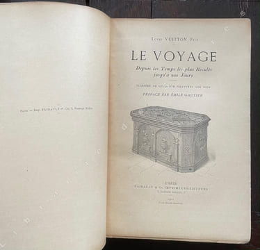 Le voyage. Depuis les temps les plus reculés jusqu'à nos jours. Préface par Emile Gautier. VUITTON (Louis)