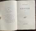 Exister (Po&egrave;mes). FOLLAIN (Jean)