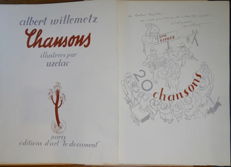 Chansons. WILLEMETZ (A.), UZELAC