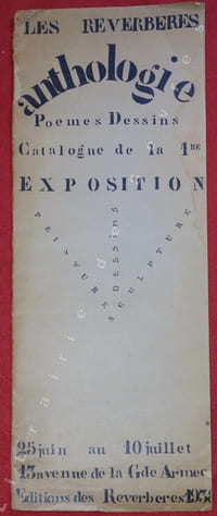 Les Reverberes. Anthologie, poemes, dessins. Catalogue de la 1re exposition (...)