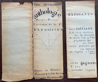 Les Reverberes. Anthologie, poemes, dessins. Catalogue de la 1re exposition (...)