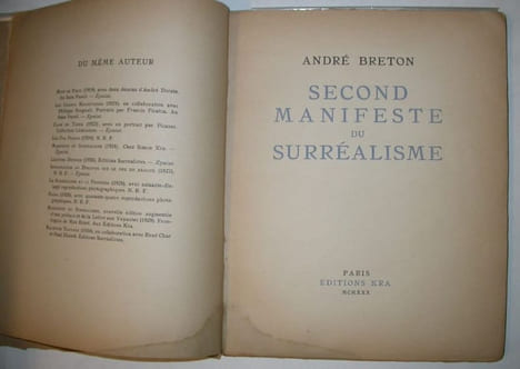 Second manifeste du Surréalisme. BRETON, André