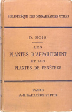 Les plantes d’appartement et les plantes de fenêtres. BOIS
