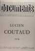 Cahier d’art-Documents n°32 - 1956  : Lucien Couteaud.  CAILLER Pierre  (Lucien Coutaud)