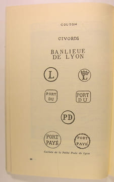 Histoire de la poste à Lyon des origines à 1876. CHAPIER Georges