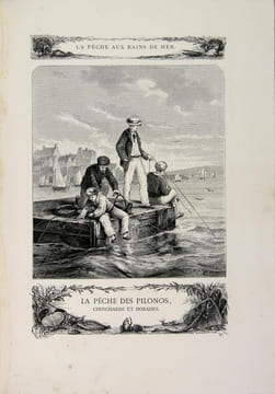 La pêche aux bains de mer.. LA BLANCHERE H. de