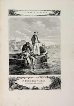 La pêche aux bains de mer.. LA BLANCHERE H. de
