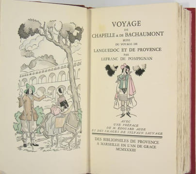 Voyage  de Chapelle & de Bachaumont  suivi du Voyage de Languedoc et de Provence. LEFRANC DE POMPIGNAN