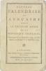 Nouveau calendrier ou annuaire pour la troisième année de la République Française, commençant le 22 Septembre 1794, de l’Ere vulgaire, et finissant le ...