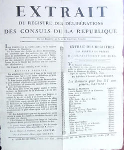 Extrait du registre des délibérations des Consuls de la République. Séance du 15 Fructidor an X.  [2 septembre 1802] 