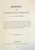 Mémoire sur la famille des cucurbitacées. Lu à la Société de Physique et d’Histoire Naturelle de Genève, le 16 Septembre 1824, extrait du troisième ...