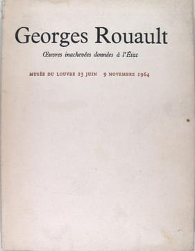 Georges Rouault - oeuvres inachevées données à l’Etat. Anonyme (Georges Rouault)