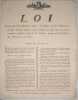 Loi concernant l'&eacute;tablissement &agrave; Paris, au Palais, de six Tribunaux, de sept membres chacun, pour instruire & juger tous les proc&egrave;s criminels ...