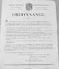 Ordonnance. Affiche du  24 juin 1823. (Document) GAUJAL Baron de (Marc Antoine François (Limoges)
