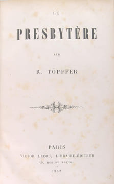 Le presbytère.. Topffer Rodolphe