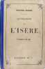 Géographie du département de l'Isère. ( Guide) JOANNE Adolphe