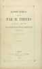 Rapport général présenté par M. Thiers au nom de la commission de l'assistance et de la prévoyance publiques dans la séance du 26 janvier 1850. THIERS ...