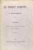 Le projet d'impôts - Lettre au journal des fabricants de sucre par un fabricant. WOLOWSKI 