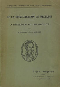 De la spécialisation en médecine - La phtisiologie est une spécialité