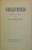 Siegfried - pièce en 4 actes. GIRAUDOUX Jean