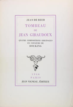 Tombeau de Jean Giraudoux . BEER Jean de
