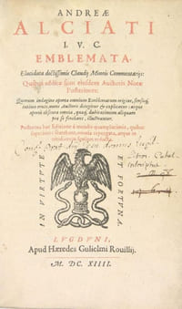Emblemata elucidata doctissimis Claudij Minois Commentarijs: Quibus additae sunt eiusdem Auctoris Notæ Posteriores.suivi de: Notæ posterioresad Alciata emblemata per Claudium Minoem