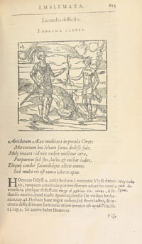 Emblemata elucidata doctissimis Claudij Minois Commentarijs: Quibus additae sunt eiusdem Auctoris Notæ Posteriores.suivi de: Notæ posterioresad Alciata emblemata per Claudium Minoem