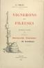 Vignerons et fileuses  - Bibliographie folklorique du Mâconnais. VIOLET E.