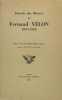 Extraits des oeuvres de Fernand Vélon (1874-1929). VELON Fernand