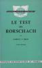 Le test de Rorschach - tome 1. BECK Samuel J.