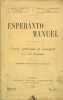 Esperanto manuel - Cours pratique et complet en 15 leçons. CHAVET Gabriel & WARNIER Georges