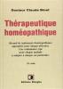 Thérapeutique homéopathique.. BINET Claude Dr