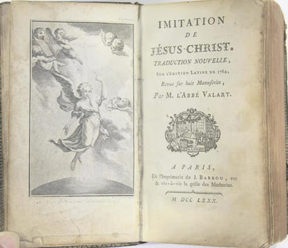 Imitation de Jésus Christ. Traduction nouvelle, sur l'édition latine de 1764, revue sur huit manuscrits, par M. l'Abbé Valart. VALART Abbé
