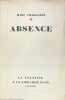 Absence.. Marc Chadourne