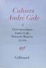 Cahiers Andre Gide 2 - Correspondance Andre Gide Francois Mauriac 1912-1950.. Andre Gide