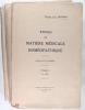 Etudes de matière médicale homéopathique - tome 1 - 2  - 3.. Dr J.-A Lathoud.