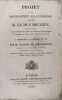 Projet de la proposition d'accusation contre M. Le Duc Decazes, à soumettre à la chambre de 1820.. Clausel De Coussergues.