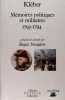 Kléber mémoires politiques et militaires : 1793-1794.. Kléber